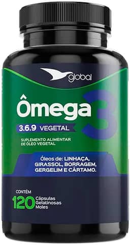 Ômega 3 6 9 Global Suplementos 120 Cápsulas
