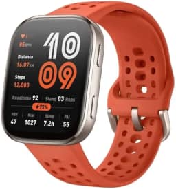 Relógio Smartwatch BIP 6, com IA, Gps e Mapas, Tela 1,97' AMOLED, Ligação Bluetooth, 46 mm, Resistente a Água 5 ATM, Bateria 24 dias, 140 modos de exercício, Original com Nfe e garantia - Red Vermelho