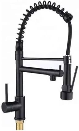 Torneira Gourmet Para Cozinha Monocomando Preta Fosca Black