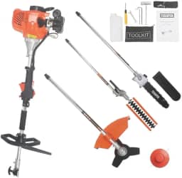 ROÇADERA GASOLINA MULTIFUNCIONAL 5X1 63CC COM PODADOR DE CERCA VIVA