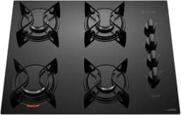 Cooktop 4 Bocas Preto com Mesa de Vidro Atlas U Top Bivolt
