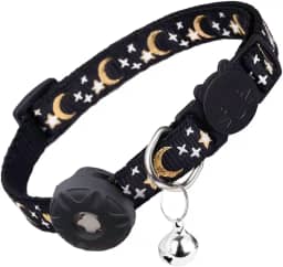 Coleira para gatos AirTag, coleira de segurança para gatinhos com suporte para Airtag da Apple, linda coleira GPS para gatos com sino [preto], coleiras leves para gatos, gatinhos e filhotes