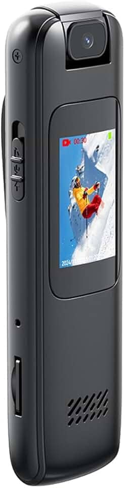 Gravador de Voz Digital de 32 GB, Vídeo Graváve Igravador de MP3 Portátil, Ditafone Palestras de Reunião, Dispositivo de Gravação Recarregável, Gravador Ativado por Voz, Reprodução para Entrevista