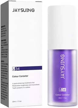 Creme Dental Clareador V34 Corretor de Cor para Dentes, Tratamento Clareador Dental, 30ml