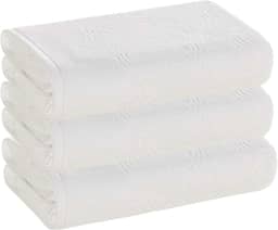 Kit 3 Toalhas de Rosto Karsten Fio Penteado – 48x80 cm - Galbe Branca