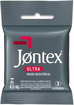 Preservativo Camisinha Jontex Ultra Resistente - 3 Unidades