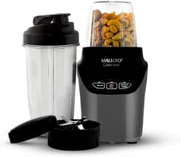 Liquidificador e Processador Mallory Gourmet - 1000W, 6 Lâminas em Aço Inox, Tritura Gelo, Painel Easy Touch, 2 Copos Tritan com Tampas - 220V