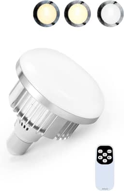 Lâmpada LED E27 de 85 W para kit de iluminação de guarda-chuva/softbox, temperatura de cor regulável 2700-6500 K, lâmpadas de controle remoto para estúdio de fotografia e vídeo, fotografia de
