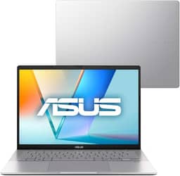 Notebook ASUS Vivobook S14 S3407VA Intel Core i7 13620H 16GB Ram 512GB SSD Windows 11 Tela 14" LED FHD Silver - LY043W