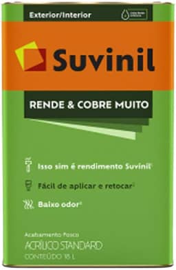 Tinta Suvinil para parede rende e cobre muito 18L - Palha