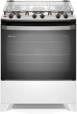 Fogão Electrolux 5 bocas Efficient com PerfectCook Branco FE5IB