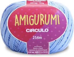 Fio - Amigurumi 100% algodão macio fio de crochê (492tex) 254 metros