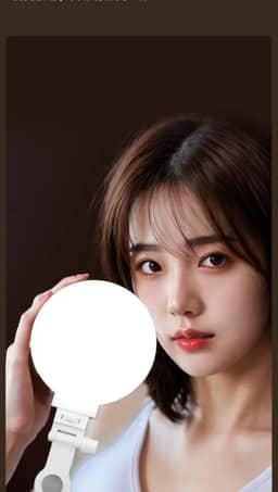 Luz de preenchimento, circular branca, ajustável em três cores, 100 contas de LED, adequada para tirar fotos, assistir a vídeos, transmissão ao vivo em telefones celulares, etc