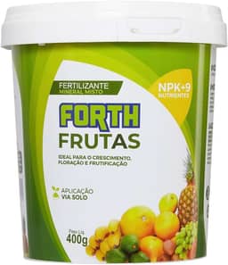 Forth Frutas, Fertilizante, Adubo para Plantas Frutíferas, Nutritivo, Micronutrientes, NPK, Balde, 400g