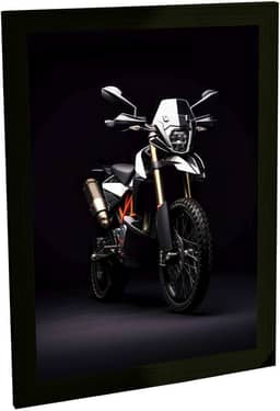 Quadro Decorativo Moto Big Trail Ilustração Decoração Poster Quarto Sala