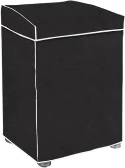 "Capa Para Maquina De Lavar Brastemp Eletrolux Consul 07Kg 08Kg 09Kg 10Kg 11Kg12Kg 13Kg 14Kg 15Kg 16Kg 17Kg Impermeável Forrada Com Elástico Traseiro Proteção UV Material Super Resistente " (Preto, G)