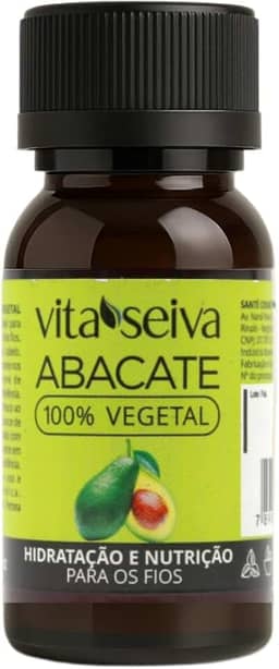 Oleo Capilar de Abacate Óleo de Abacate Puro Abacate Tratamento Fios Ressecados Brilho Intenso e Maciez Profunda 30ml