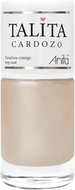 Esmalte Anita Top Coat - High Shine & Durabilidade - Secagem Rápida, 10ml - Coleção Talita Cardozo Finaliza Comigo