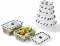 Potes Hermeticos Plásticos Transparente MTS | Retangular e Quadrado | Varios Tamanhos 490ml a 2900ml | Livre de BPA, Resistente, Ideal para Freezer, Microondas e Lava-loucas (5, Retangular)