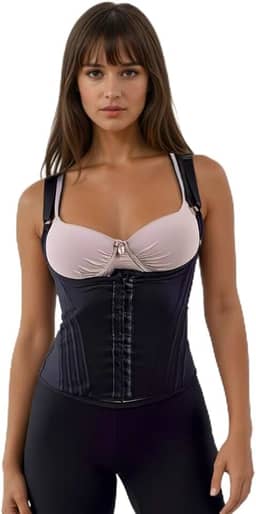 Cinta Modeladora Colete 12 Barbatanas Corselet Redutora Ci16