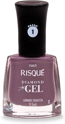 Risqué Esmalte Diamond Gel Lavanda Francesa Cremoso 9 5 Ml
