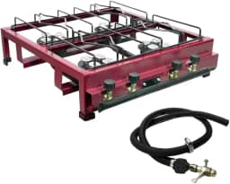 Fogão Industrial 4 Bocas Alta Pressão Lx Roa C/Mangueira