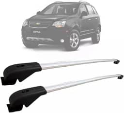 Rack Teto Travessa SND Captiva Bagageiro Gm Alumínio Cor Prata