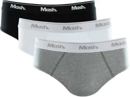 Kit 3 Cuecas Slip Algodão, Mash, Masculino