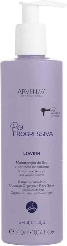 Arvensis – Leave-in Pós Progressiva 300ml | Proteção, Disciplina e Brilho para Cabelos Alisados