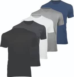 Kit 5 Camisetas Masculinas Algodão Premium Básicas Lisas
