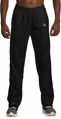 Calça Esportiva de Tactel com Elastano Muvin - Masculino - Adulto - Calça de Treino - Calça Modelagem Ampla - Calça com Bolsos Laterais e Cordão de Ajuste Interno - Calça com Cós Elástico