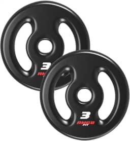 Rmg8 Fit - PAR ANILHA 3KG EMBORRACHADA PRETO