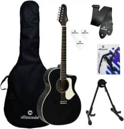 Kit Violão Tagima Rio Negro Preto Capa/Suporte/Acessórios