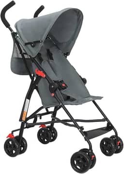 Maxi Baby Carrinho de Bebê Passeio Guarda Chuva MOVEE (Cinza)