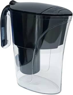 Jarra Purificadora água filtro portátil preta 1,5 Litros Inmetro