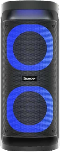 Bomber, Caixa de Som Portátil Amplificada Bomber Party 1360 1500W 4 Alto Falantes Tws Blueetoth Bateria 110V/220V