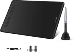 Huion Inspiroy H950P Mesas Digitalizadoras, caneta sem bateria, sensibilidade à pressão 8192 e 8 atalhos definidos pelo usuário, compatível com Mac, Linux (Ubuntu), Windows PC e Android