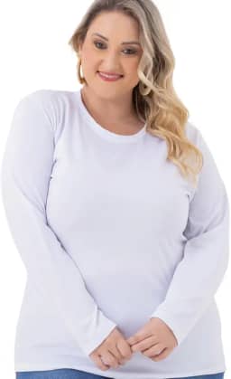 Blusa Térmica Feminina Gola Redonda Plus Size VTM - Conforto, Estilo e Térmica para Outono/Inverno