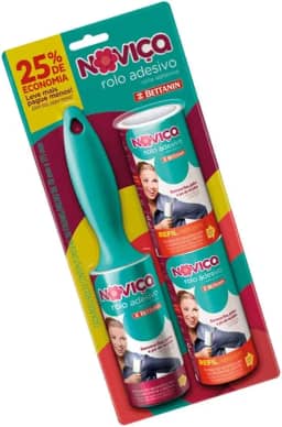 Noviça - Conjunto de Rolo Adesivo com Dois Refis, Bettanin