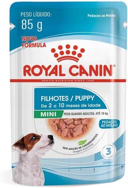 ROYAL CANIN Ração Úmida Sachê para Cães Mini Puppy Filhotes 85g