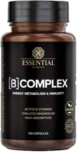 B Complex 120 Cápsulas Essential Nutrition Original Vitaminas do Complexo B