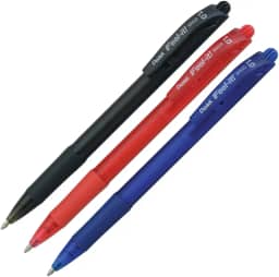 Pentel Kit Caneta Esferográfica Feel It 1.0mm Preta Vermelha Azul SM/BX420-ABC