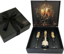 Box Espumante Chandon 375ml Presente 2 Taças Vidro Ferrero Rocher