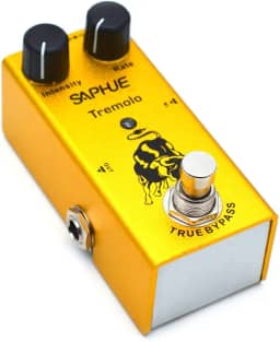 SAPHUE Pedal De Efeitos Tremolo Para Guitarra, Botão Intensidade/Taxa, Pedais Efeito Com Carcaça Metal Aço, Mini Interruptor Bypass Verdadeiro Dc 9V Tipo Único Kit Elétrico Múltiplo