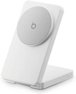 Basike Carregador Sem Fio, Carregador por Indução 15W Compatível para iPhone 16/15/14/13/12 Series e AirPods | Carregamento Rápido com Magnétic | Compatível com Qi (Branco)