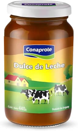 Conaprole Doce De Leite 440G Doce De Leite Uruguaio Tradicional Marrom Tradição Do Uruguai Desde 1935 Pote Reciclável De Vidro