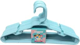 Kit 30 Unidades Cabides Infantis Reforçado Roupa Infantil Bebê Cor: Azul