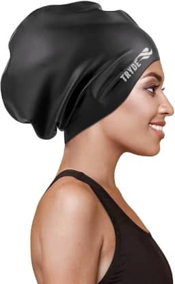Tryde Touca Natação Grande Banho Cabelos Afro Adulto Hidroginástica TRYDE