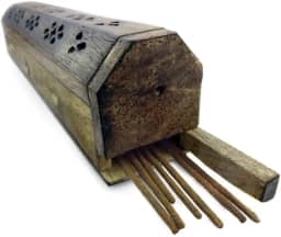 Incensário Indiano Bau Evite Cinzas Super Prático