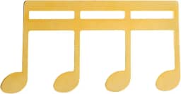 Clipe de partitura grcfumo, padrão de metal note delicado clipe de música, partituras para piano violão (Ouro)